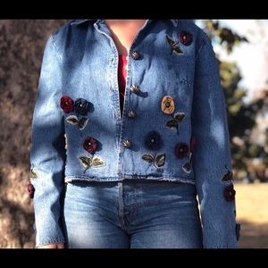 Floral Jean Jacket